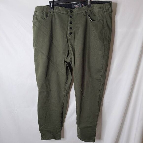 Torrid Sky High Skinny Army Green Pants Size 26R - Picture 1 of 5